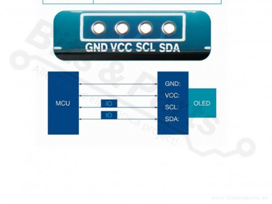 Display OLED 128x64 1.3 Inch I2C White